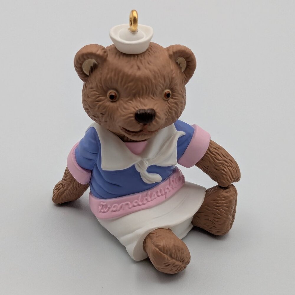 Hallmark Keepsake Granddaughter 1998, Vintage Bear Christmas Ornament